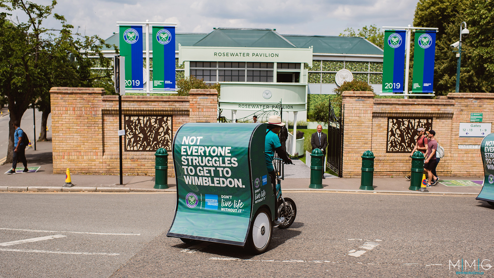 American Express using Pedicabs for event targeting