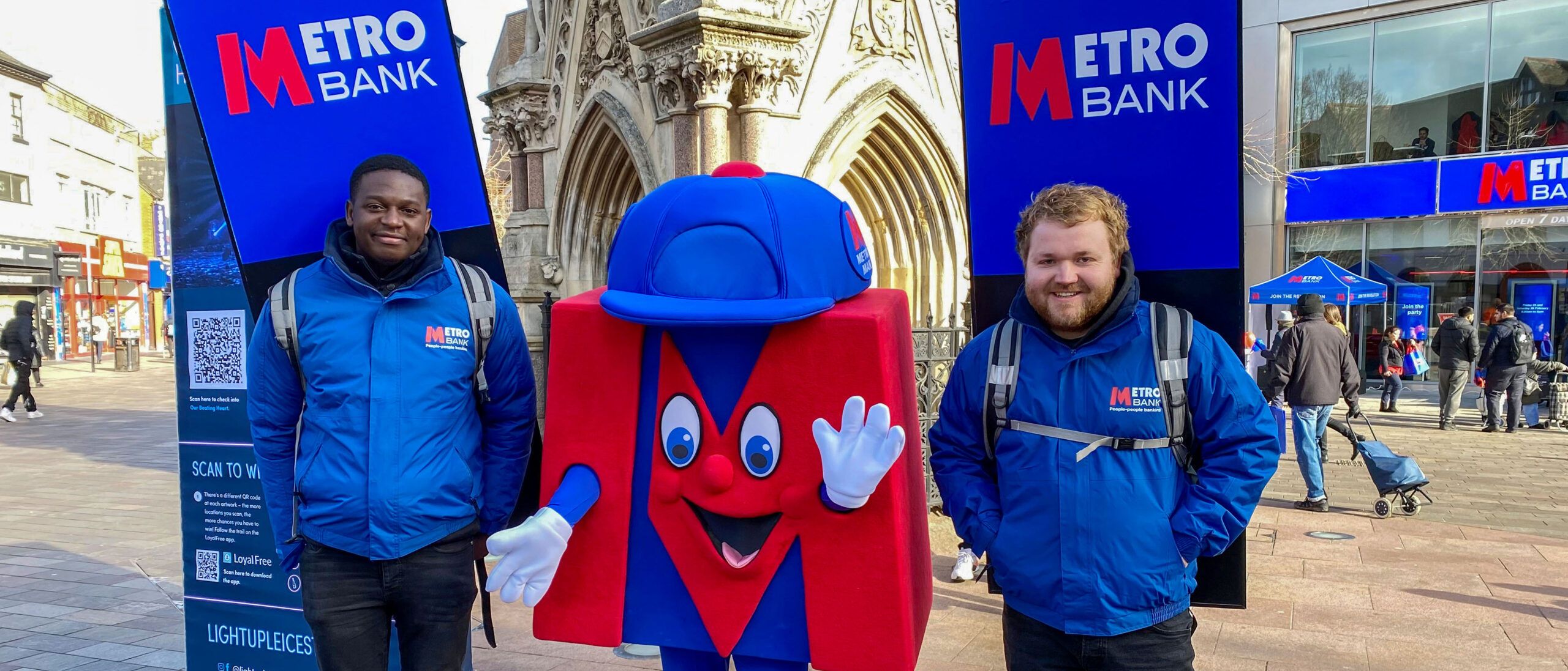 Metro Bank Promotional Staff on campaign in Leicester for resources